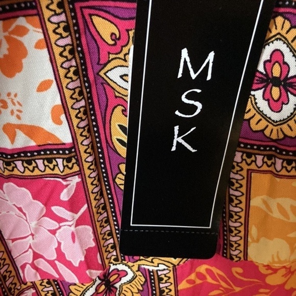 MSK Maxi Dress Size Patchwork Pattern - Picture 6 of 6